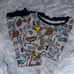 Little Sleepies Blue and Gray Sports Pajama Set